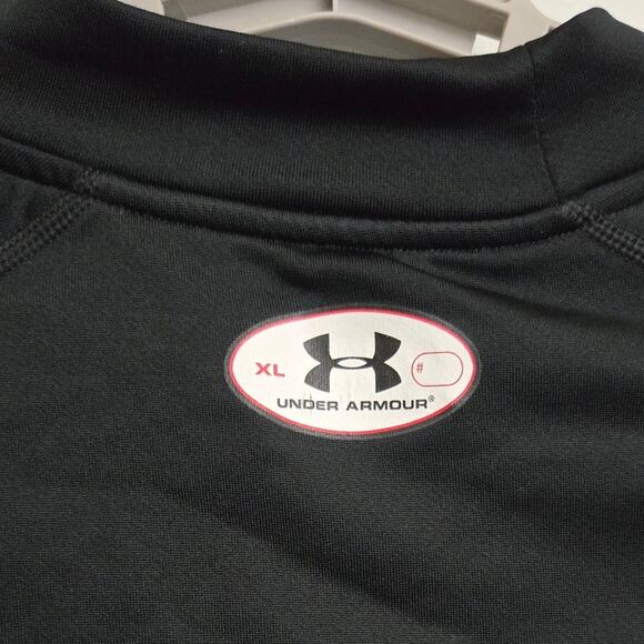 Under Armour Men’s XL Black Long Sleeve HeatGear Compression Shirt Performance - Picture 5 of 7